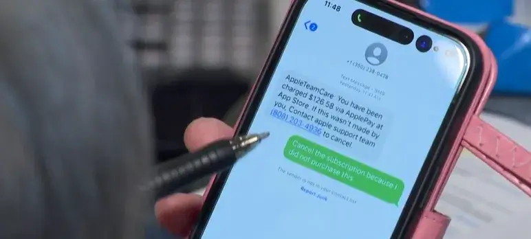 WCBS via CNN Newsource The Suffolk County Police Financial Crimes Unit is investigating what it calls a growing trend of scammers targeting senior citizens with text messages.